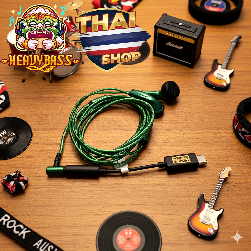 หูฟัง Earbud Python รายละเอียดก้องกังวาล ใสชัดเจน 3.5MM / TYPE C ...