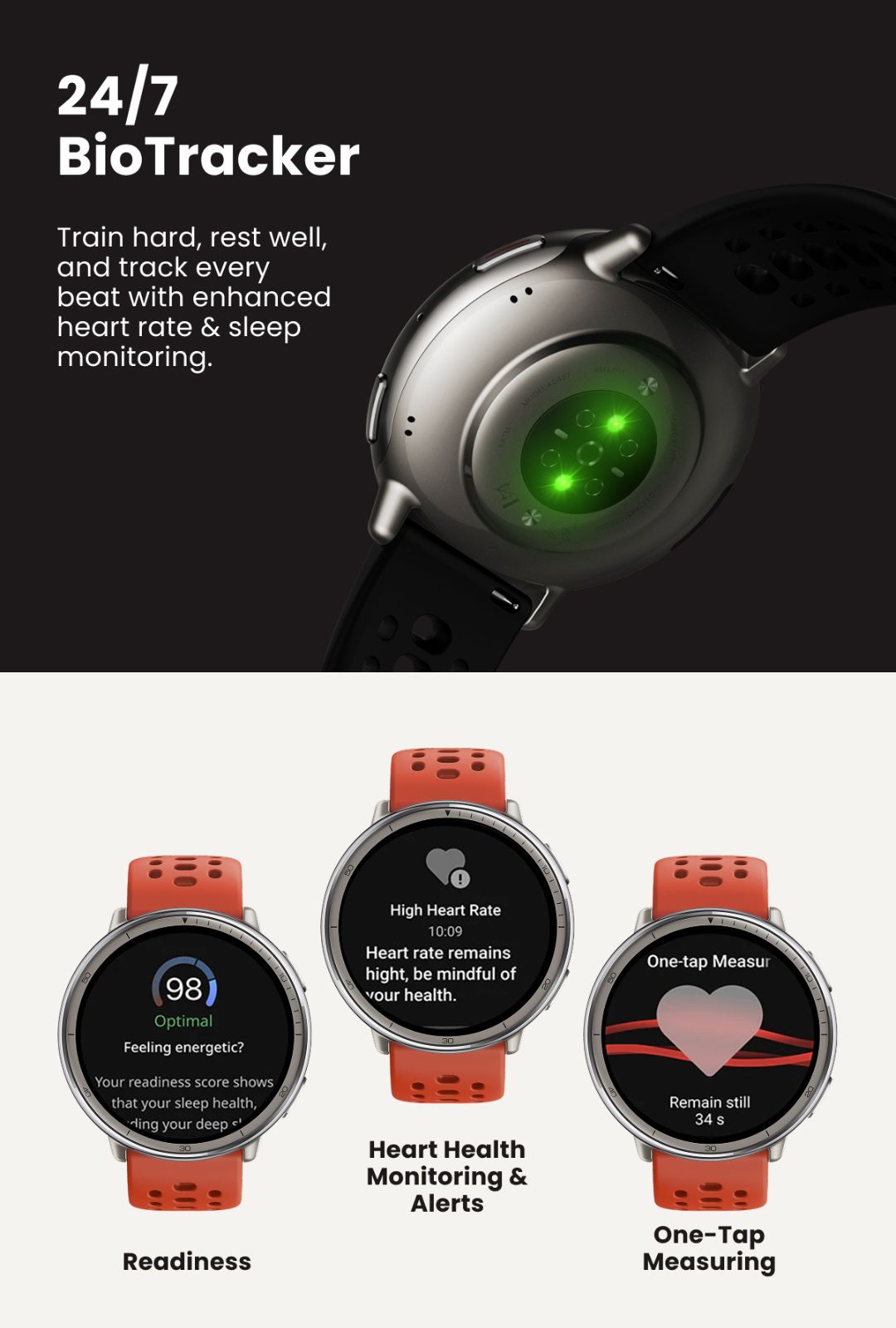 Amazfit Active 2 Round (Premium Version) 44mm Smartwatch พร้อมระบบGPS 5 ...