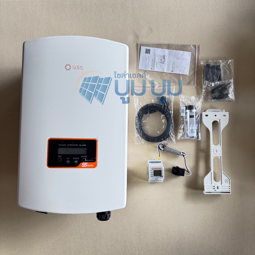 Solis Hybrid onoff grid 5kw 6kw 8kw 10kw 15kw 1phase 3phase ประกันศูนย์ ...