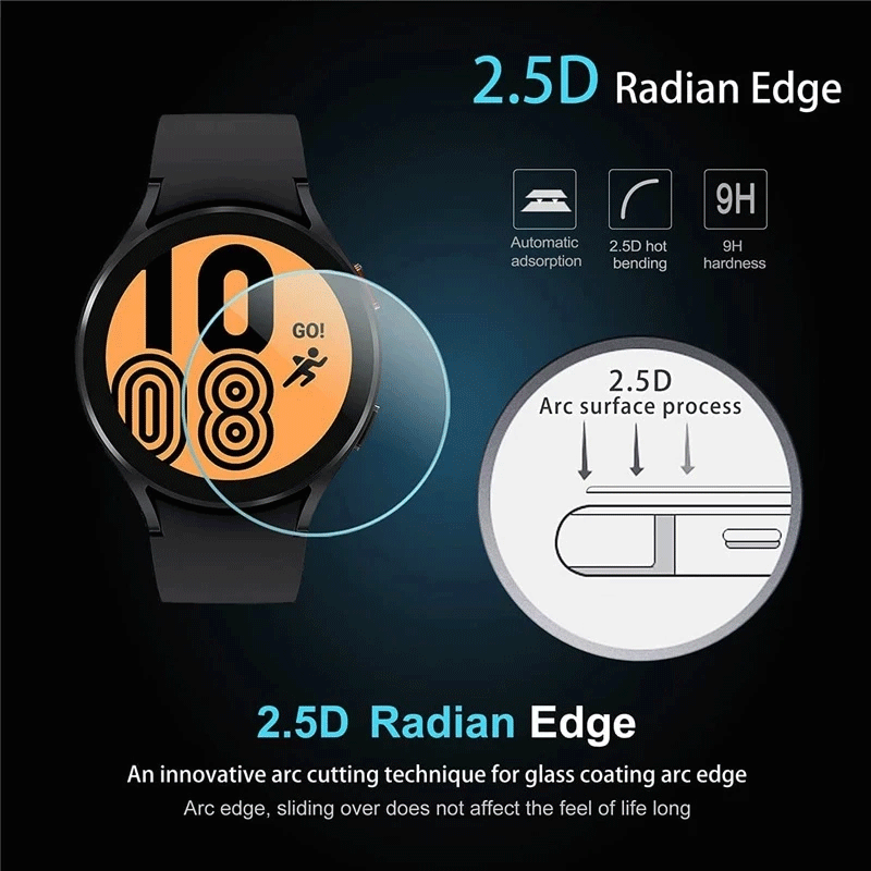 ฟิล์มกระจกนิรภัยสำหรับ Samsung Galaxy Watch FE 7 6 5 4 40 44 มม. ฟิล์ม ...
