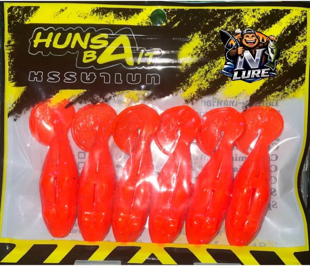 เหยื่อยาง HunsaBait หรรษาเบท รุ่น Tailfrog Mini เทลฟร็อกมินิ ขนาด6.5Cm ...
