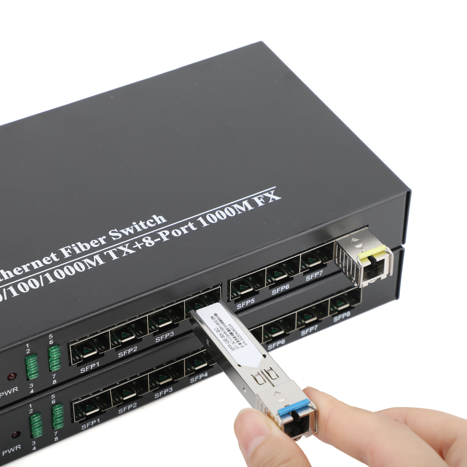 SFP Module 1Pair SC Single Mode 1.25G 1310nm 1550nm A+B สำหรับ Switch ...