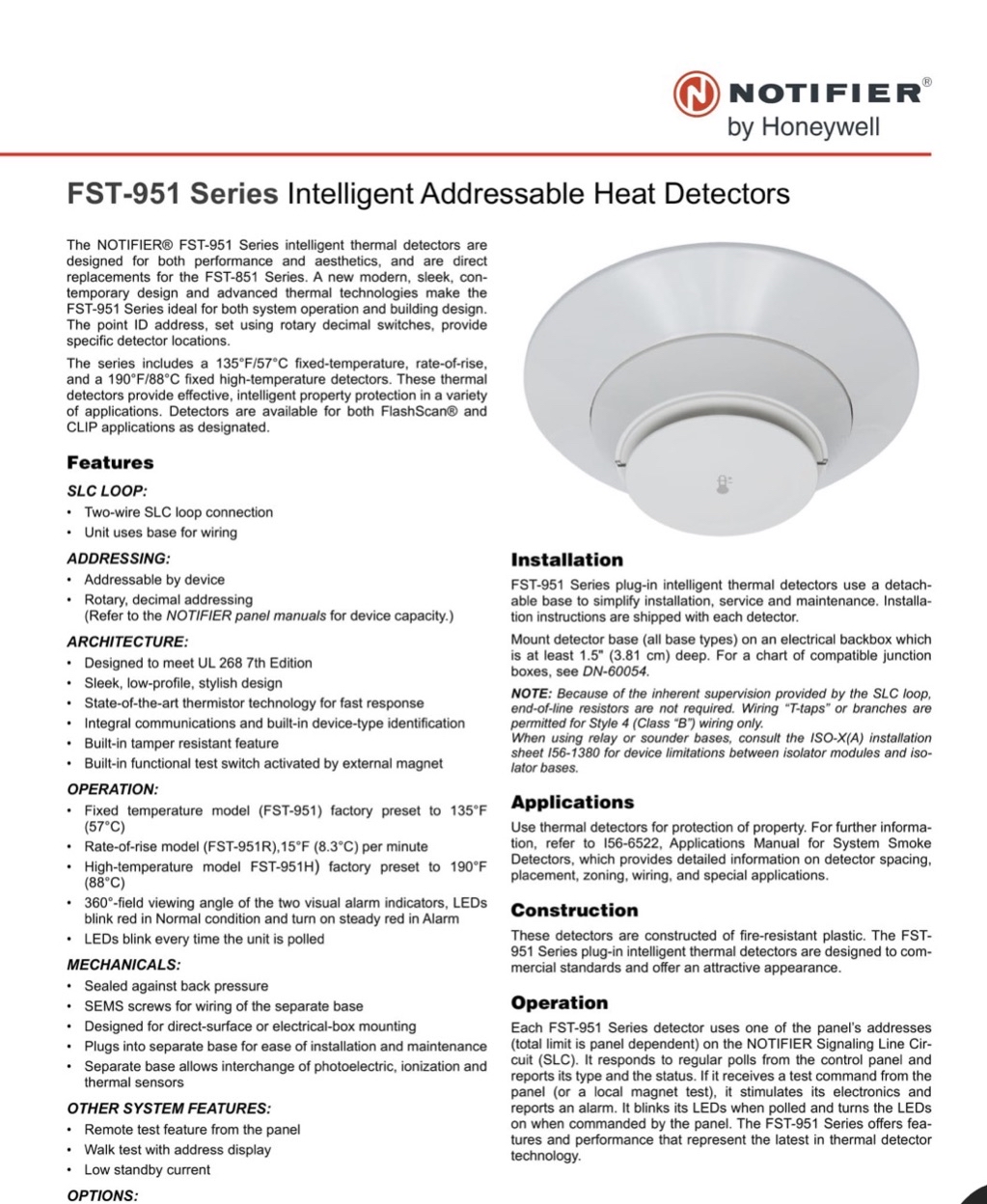 🔥Notifier FSP-951 Smoke Address,FST-951 Heat Address พร้อมส่ง(แถมBase ...