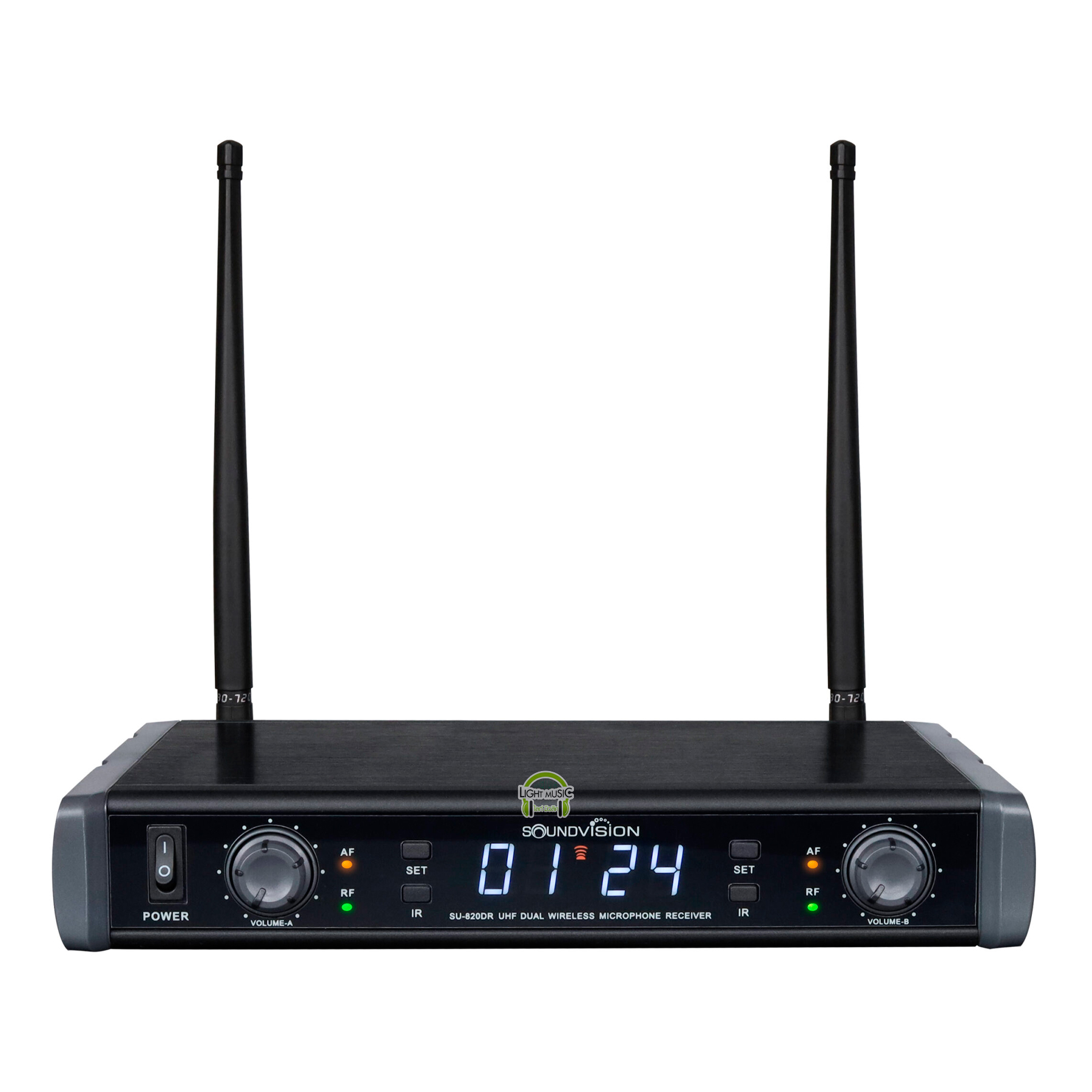 Wireless Microphone Soundvision SU-820D/HT มือถือ 2 ตัว 2 เสา UHF 697.3 ...