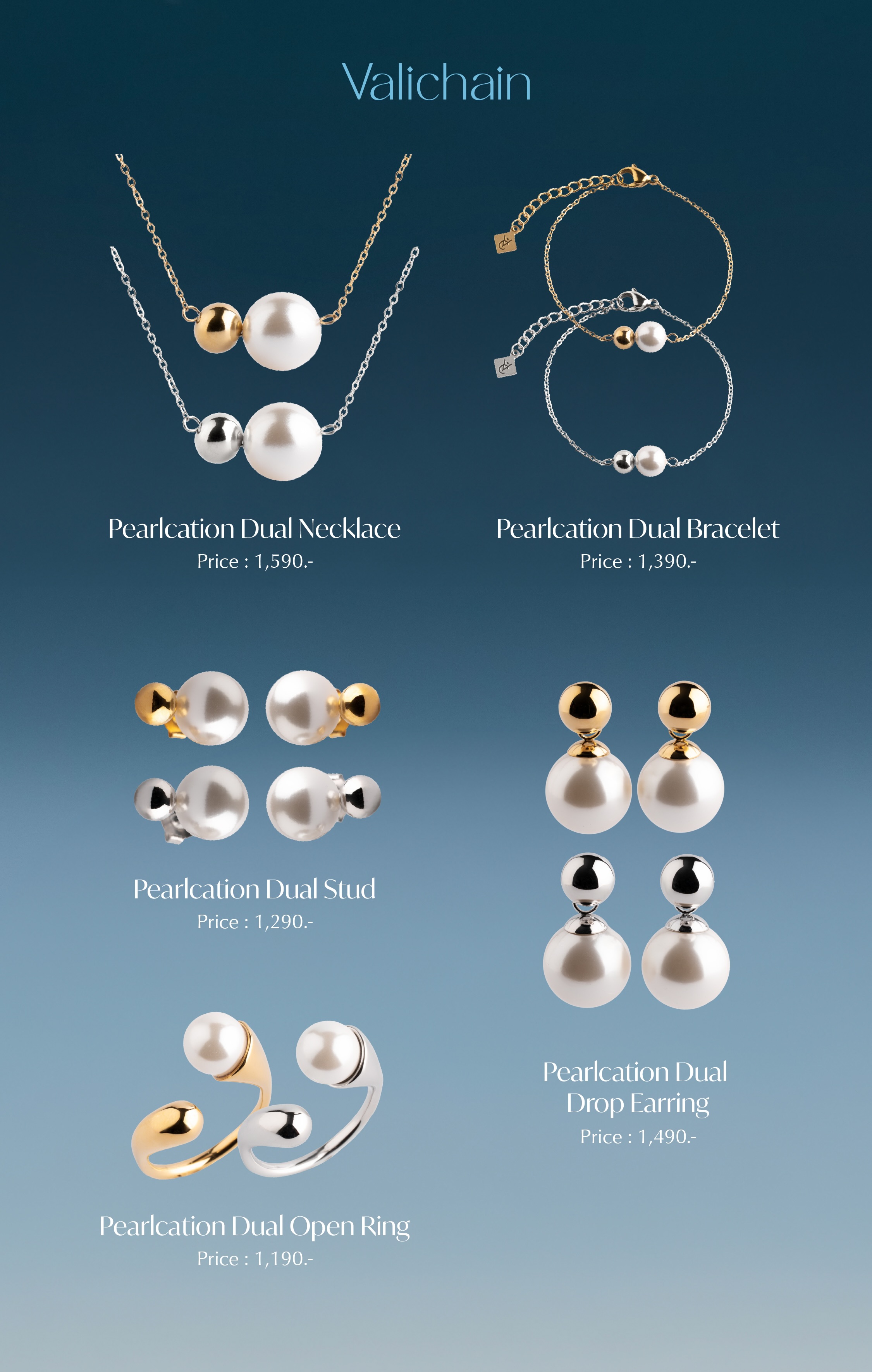 Valichain - Pearlcation Dual Necklace | Shopee Thailand