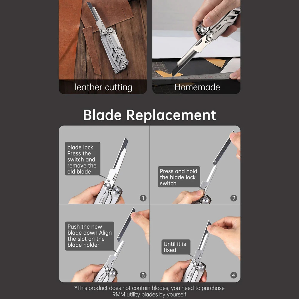 NexTool 16-in-1 Flagship Pro (Blade Replace) คีมเครื่องมือ กรรไกรพร้อม ...
