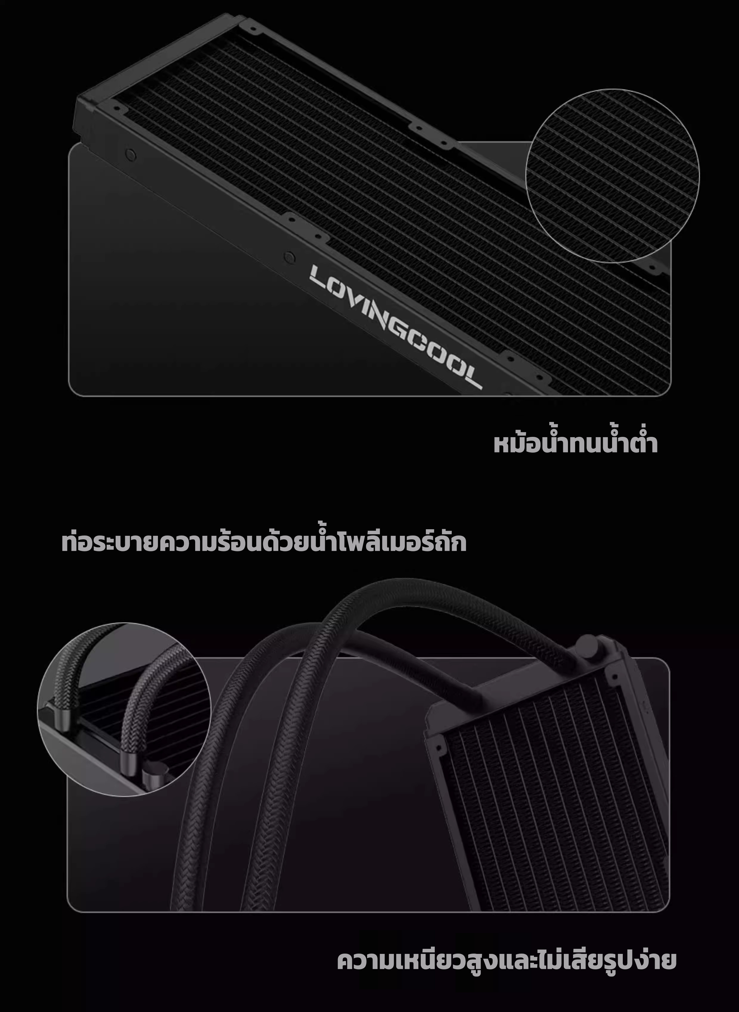 LOVINGCOOL DP360 DP240 ARGB ชุดน้ำปิดหน้าจอ 4.0 นิ้ว LCD DIY GIF พัดลม ...
