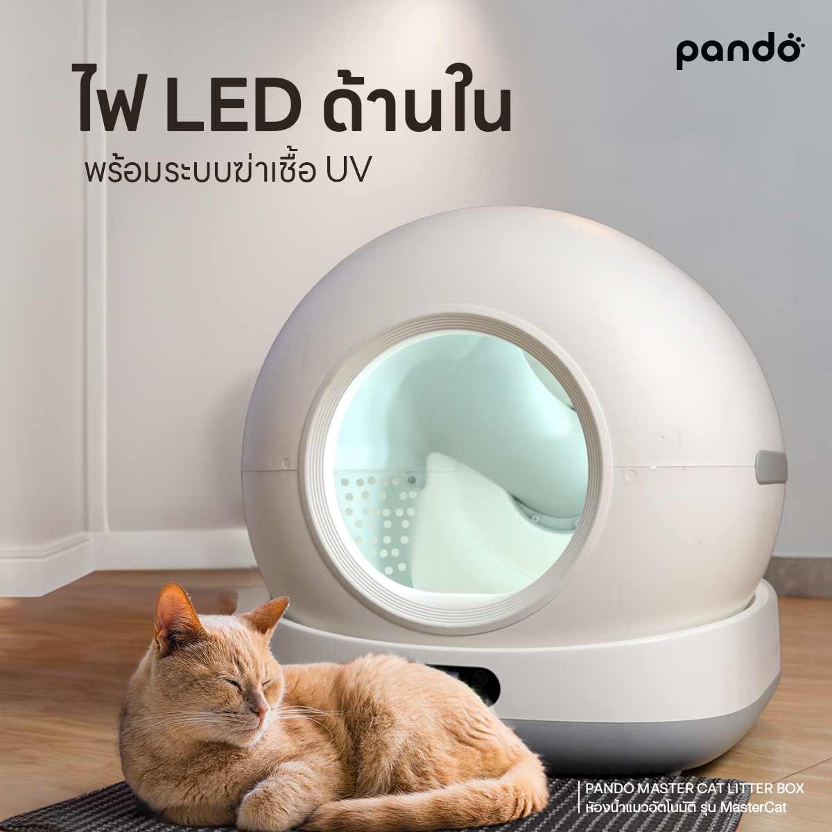 [ สินค้าใหม่ ] PANDO MASTER CAT LITTER BOX แพนโด้ ห้องน้ำแมวอัตโนมัติ ...