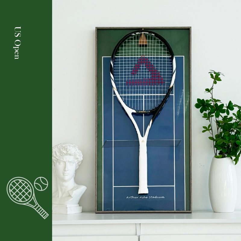 KMAจอแสดงผลไม้เทนนิส Tennis racket Display Frame (ไม่รวมแร็กเกต) ติด ...