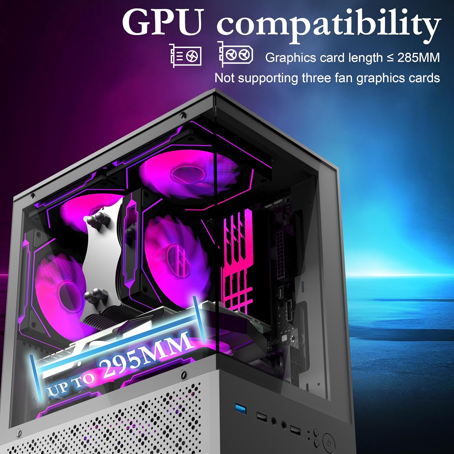 EXPOSE T8 ตู้คอมพิวเตอร์ Computer Case รุ่น MATX และ ITX แบบวิวสีชาย ...