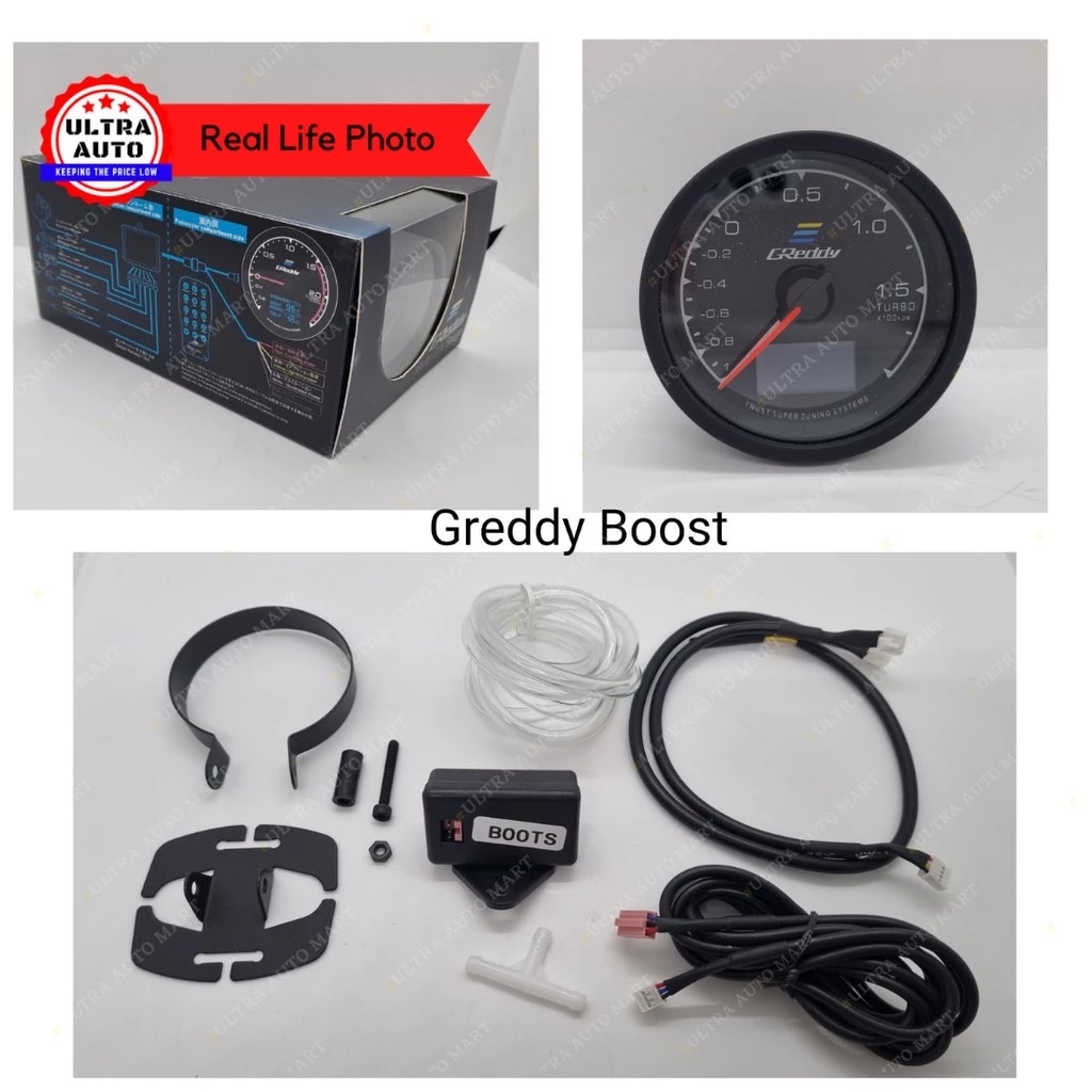 เกจวัด Greddy 2 in 1 สามารถวัด volt ได้ในตัว ตัวหน้าเปลี่ยนสีได้ 34สี ...