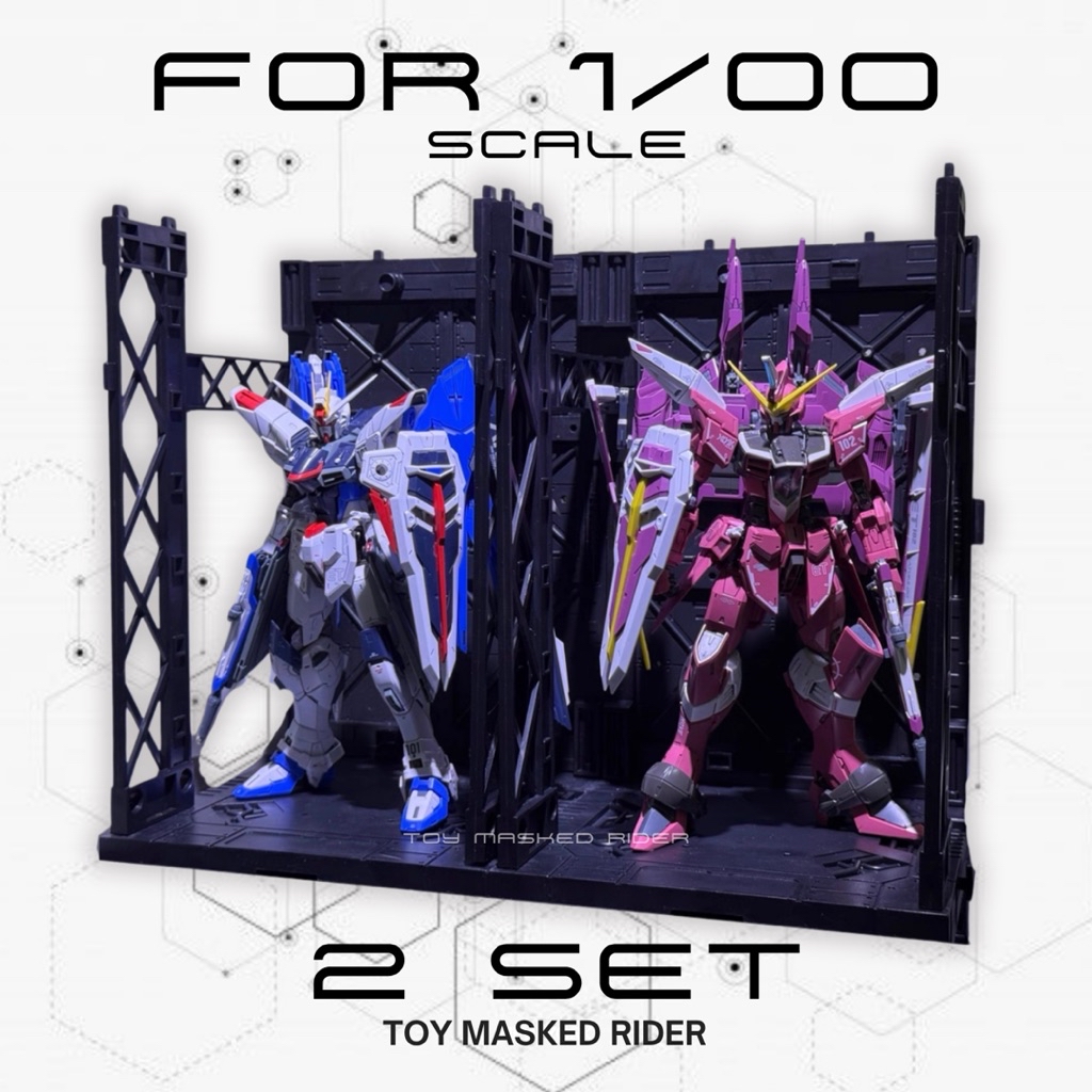 ⬛️พร้อมส่ง 1/100 (1/60-1/48ใช้4 ชุด) ฐานโรงเก็บ Connectable Display ...