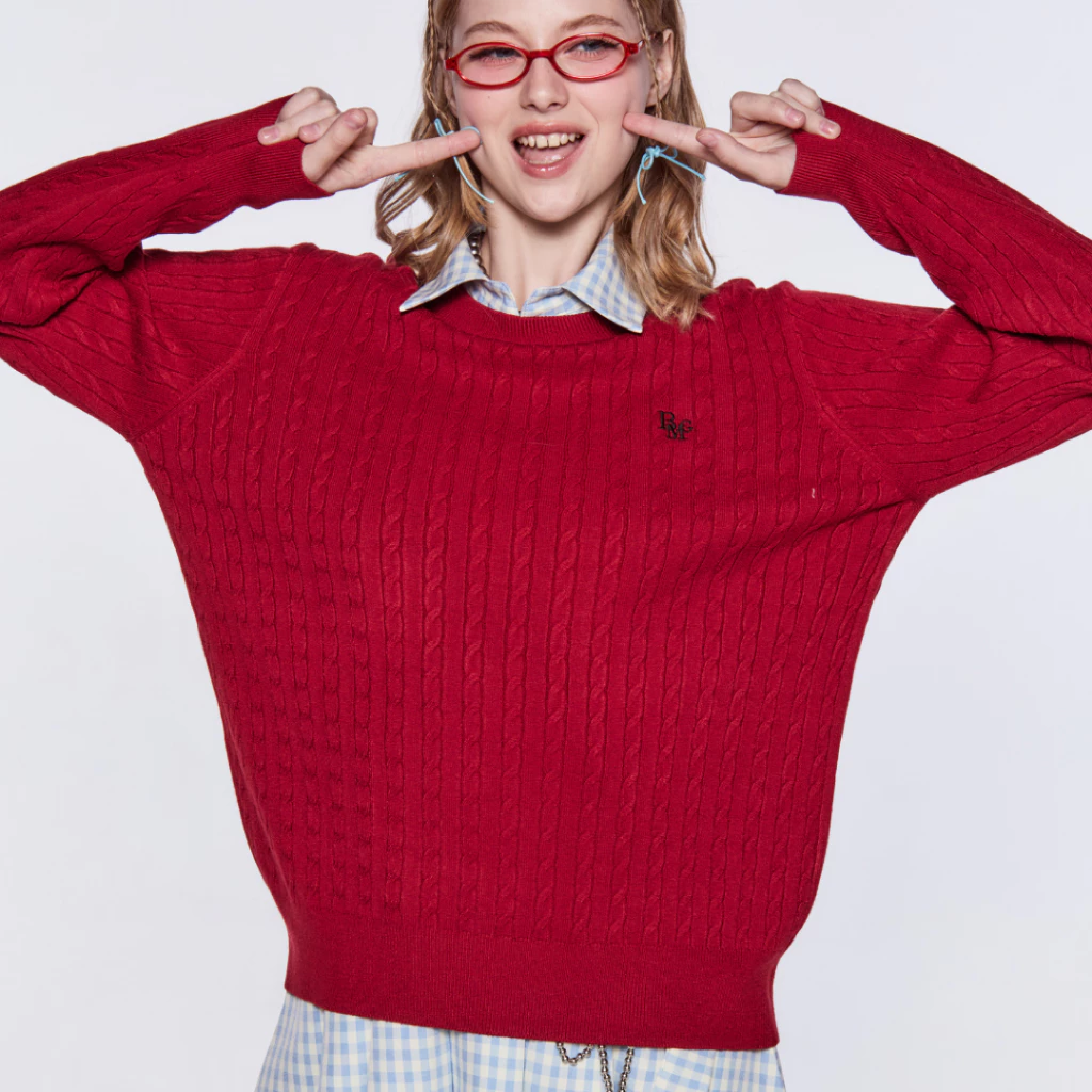 (PRE 10-15 วัน)Bemingtop642(S-XL) - BMG Knit Sweater ไหมพรมสเวตเตอร์ ...