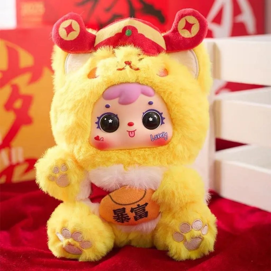 พร้อมส่ง samuel meow lucky rolls around lucky cat cute plush ( 6 สุ่ม ...