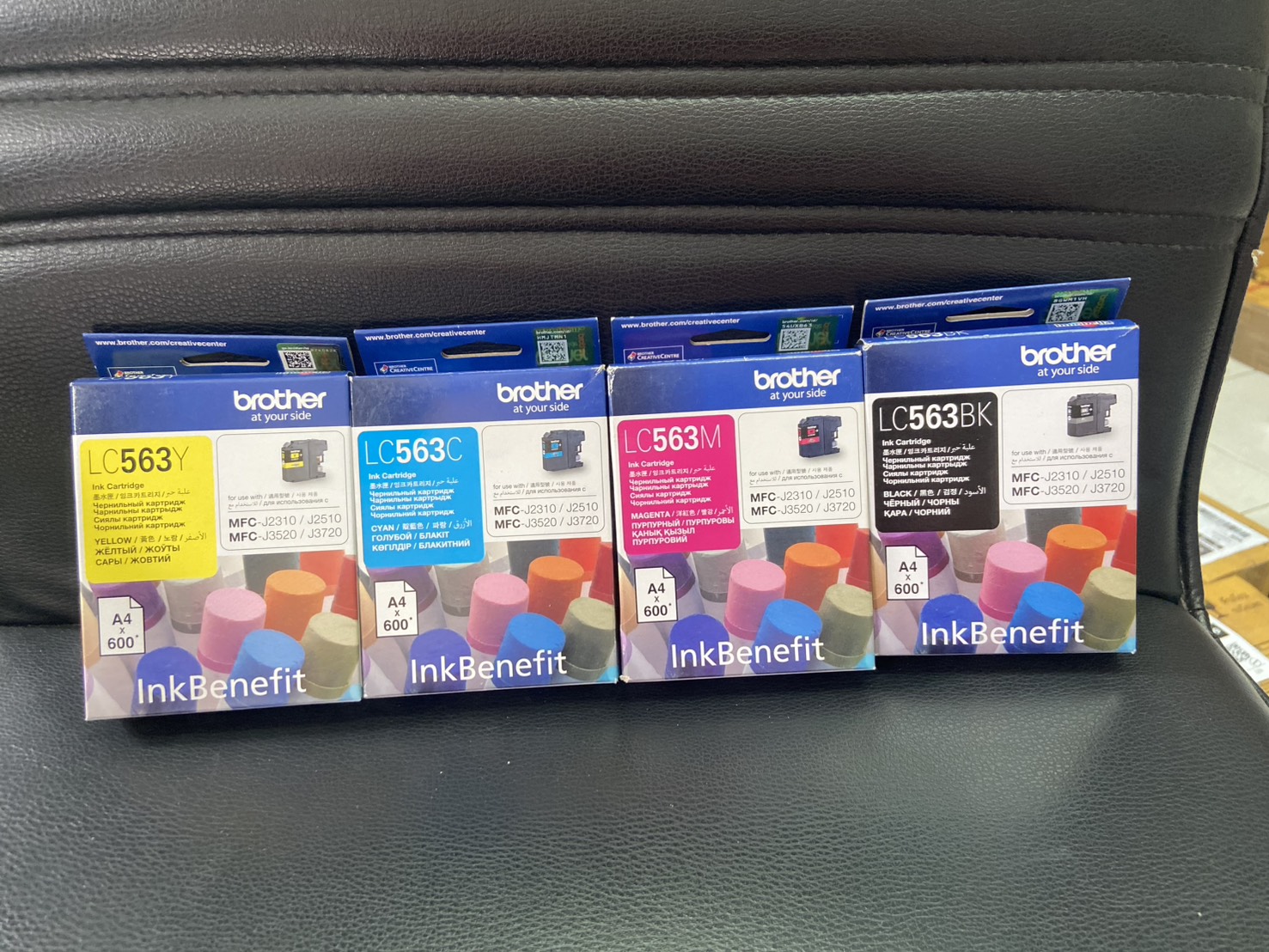 หมึกพิมพ์แท้ Brother Ink 563XL Brother LC-563 Black / Cyan / Magenta ...