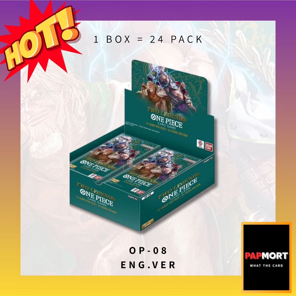 🔥พร้อมส่ง🇹🇭 Eng box OP1-OP14 .การ์ด One Piece (1กล่อง/24ซอง) ของแท้ เรท ...