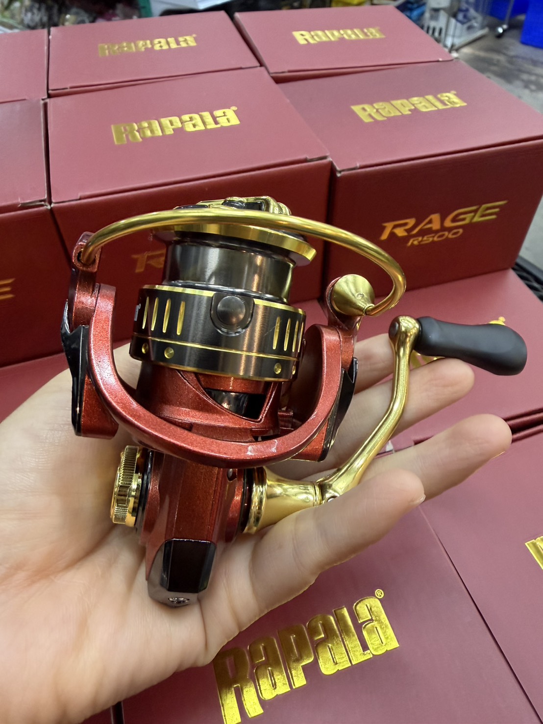 รอกRAPALA RAGE R500 รอกสปิน รอกตกกุ้ง Ajing รอกสปิ๋ว รอกงานสตรีม UL ...