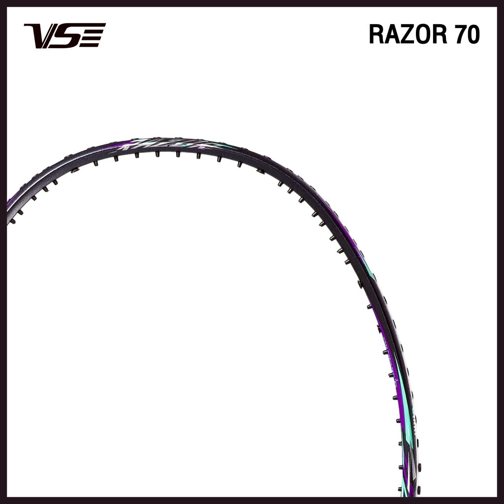 VS VENSON ไม้แบดมินตัน รุ่น RAZOR 70 มี 2 สี White-Purple/Purple แถม ...