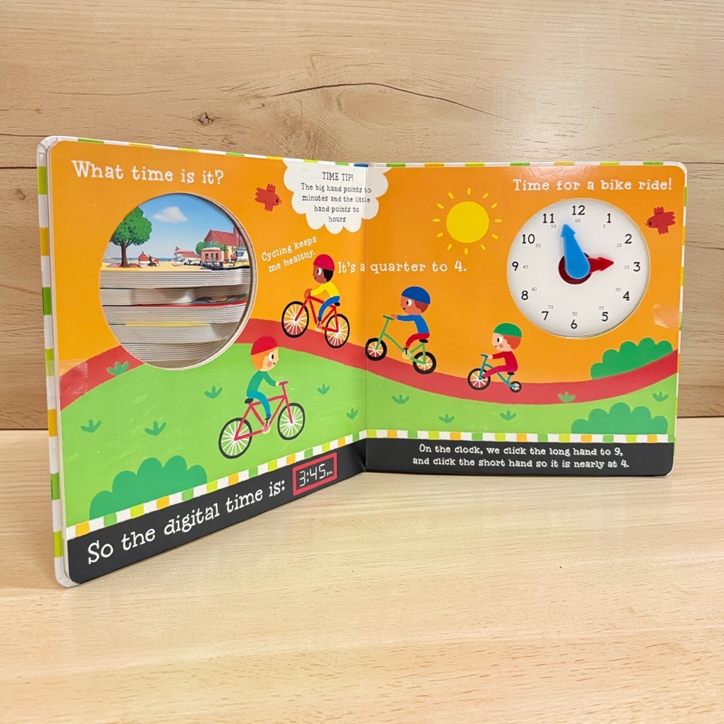 หนังสือฝึกบอกเวลา Click! Clack! Clock! (Board Book) หนังสือเด็ก ฝึกบอก ...