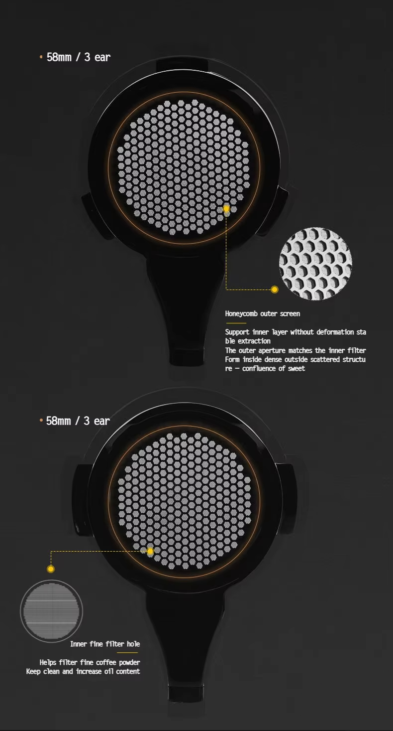 Bottomless Portafilter ด้ามจับกาแฟขนาด 51/54/58 มม. สำหรับเครื่องชงกาแฟ ...