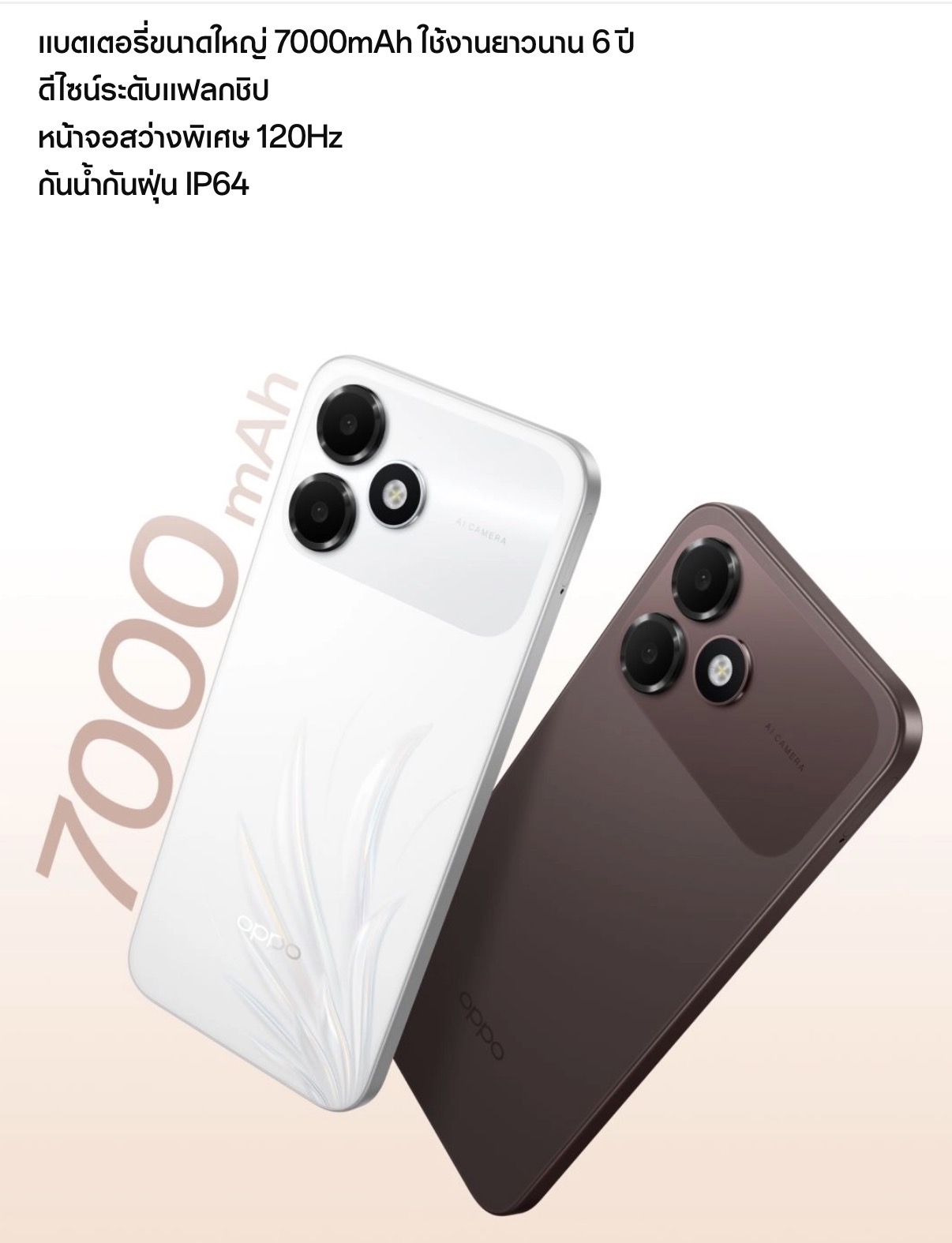 สมาร์ทโฟน Oppo A6c - ออปโป้ 4+128GB จอ6.75นิ้ว กล้อง 13+2MP Depth ล้าน ...