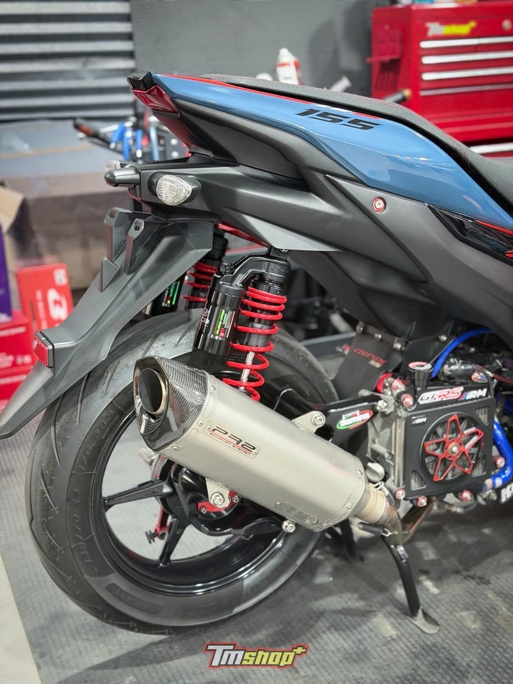 โช้ค RCB Flow Pro ปรับ3จุด สูง 305mm สำหรับ Aerox / Nmax V2 V3 Turbo ...