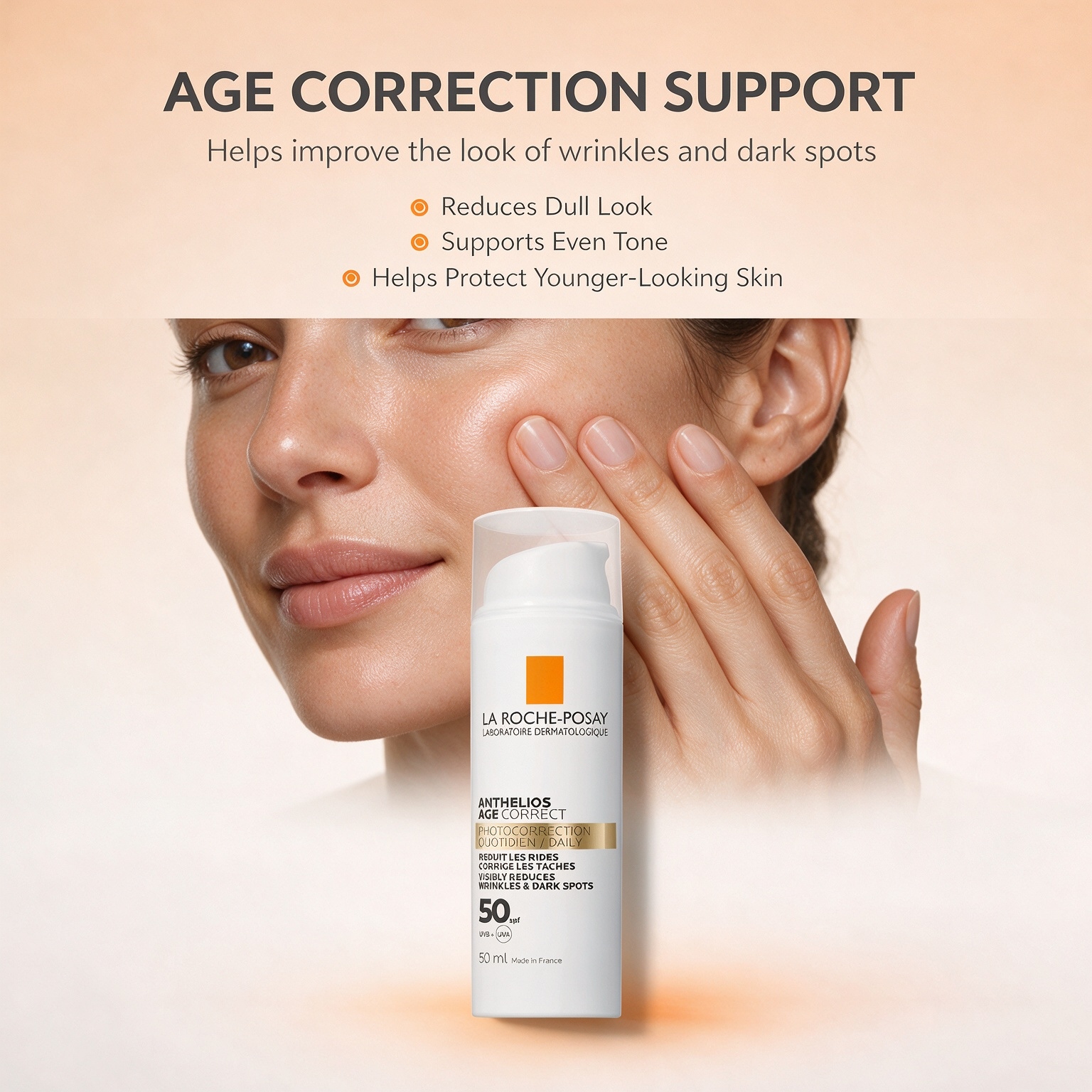 ครีมปกป้องผิว SPF50 ป้องกันรังสียูวี ให้ความชุ่มชื้น ผิวนุ่มเนียน ลด ...