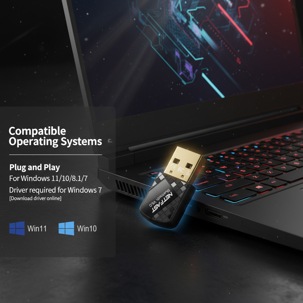 รุ่นใหม่!! 6.0Bluetooth USB For PC , Labtop อะแดปเตอร์ไร้สายบลูทูธ ...