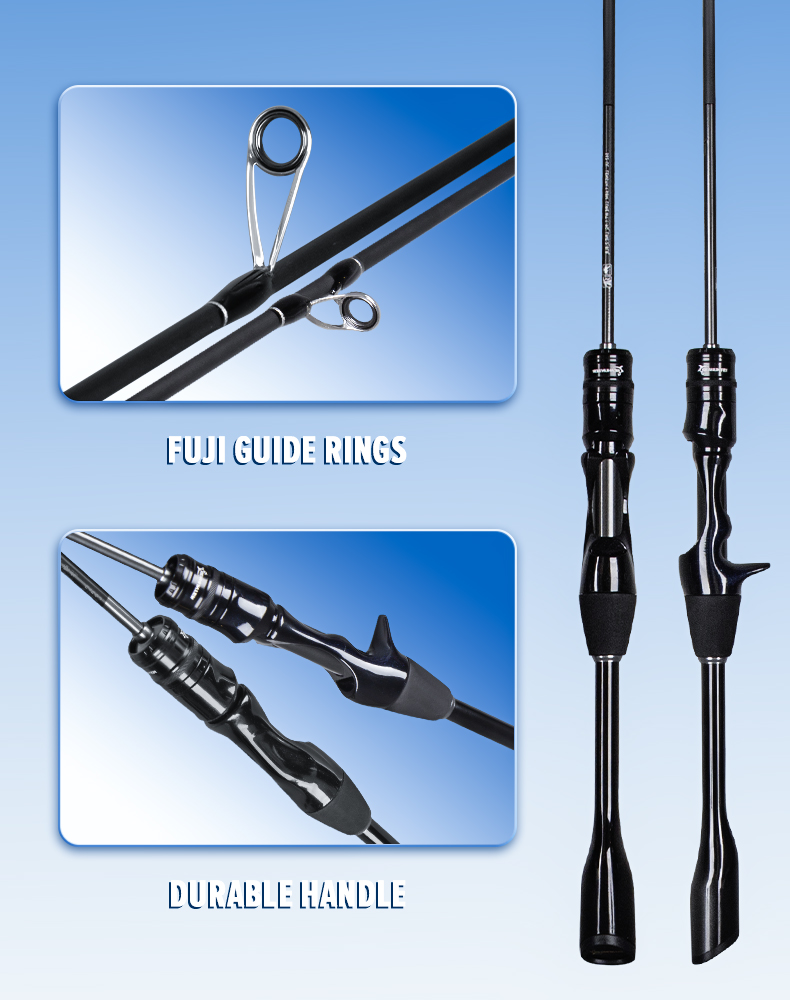 SeaHunter Blue Shark Fishing Rod คันเบ็ด UL Baitcasting & Spinning ...