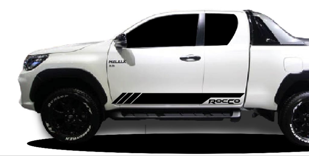 มาใหม่ แถบสติ๊กเกอร์ติดข้างรถ rocco สติ๊กเกอร์แต่งรถกระบะ รูปแบบทันสมัย ...