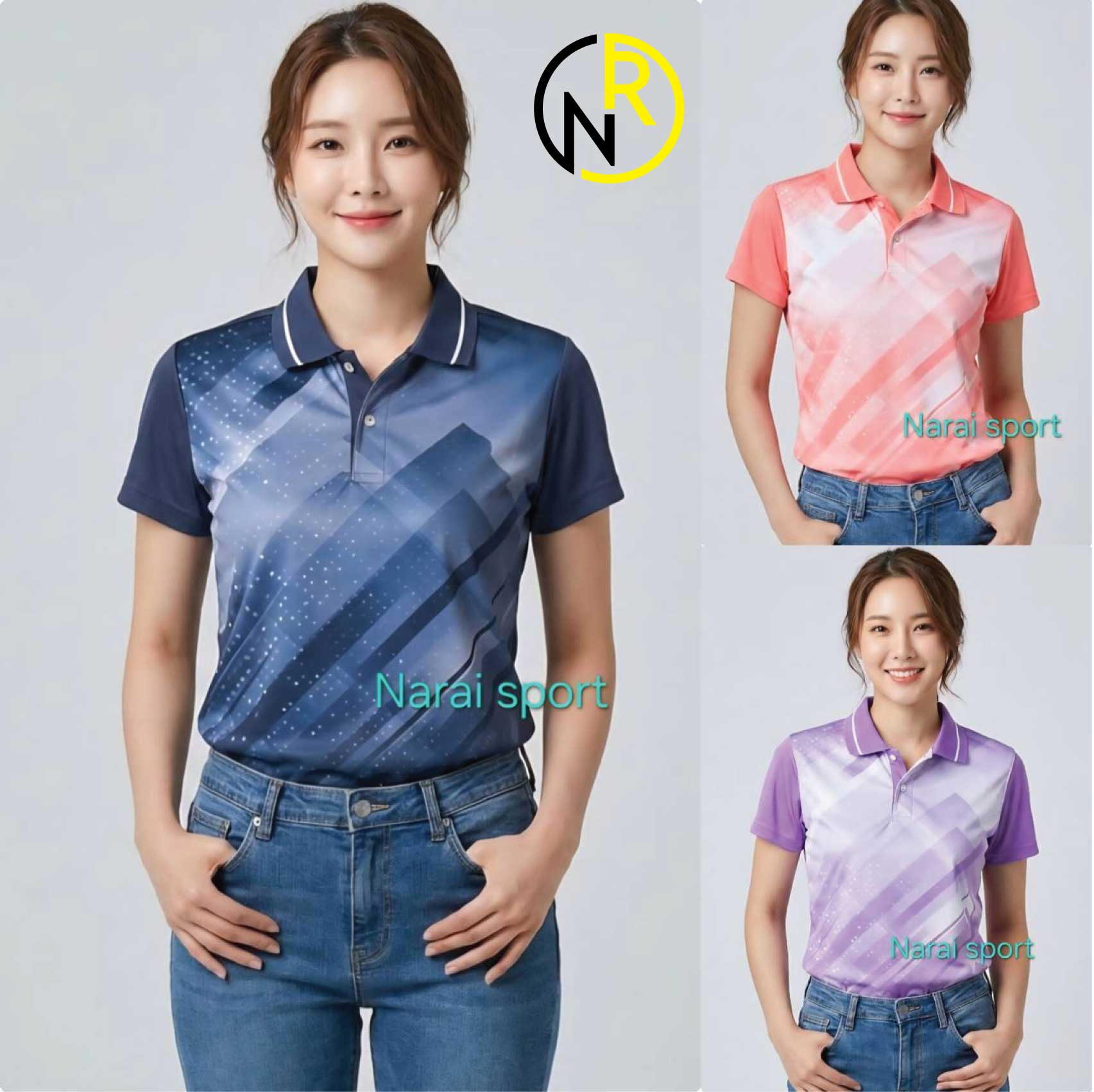 ***ของแท้ส่งไว** เสื้อคอปกหญิง SA303 เสื้อกีฬาหญิง ทรงเข้ารูป แนะนำให้ ...