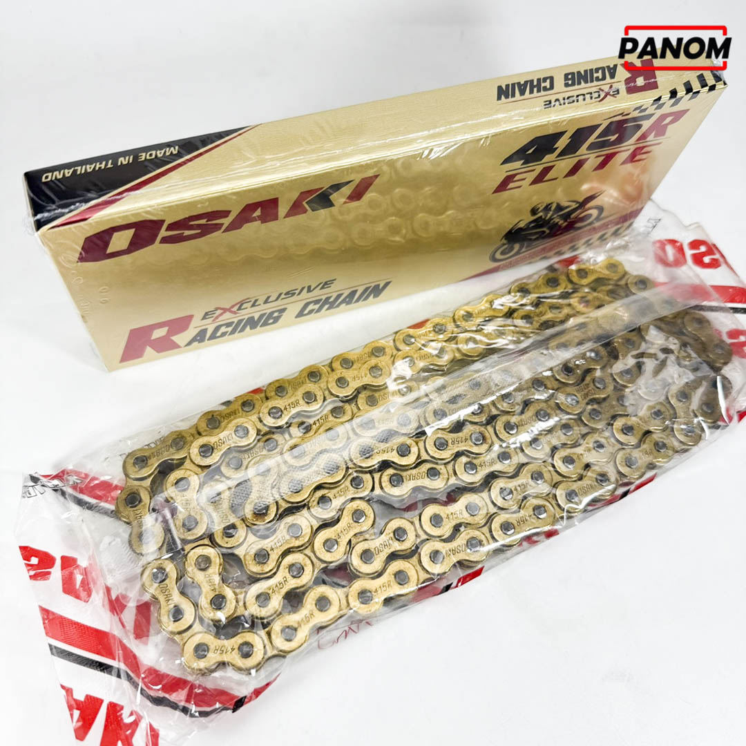 โซ่ทอง 415 R OSAKI RACING รุ่น ELITE G-SERIES สำหรับมอเตอร์ไซค์ไม่เกิน ...