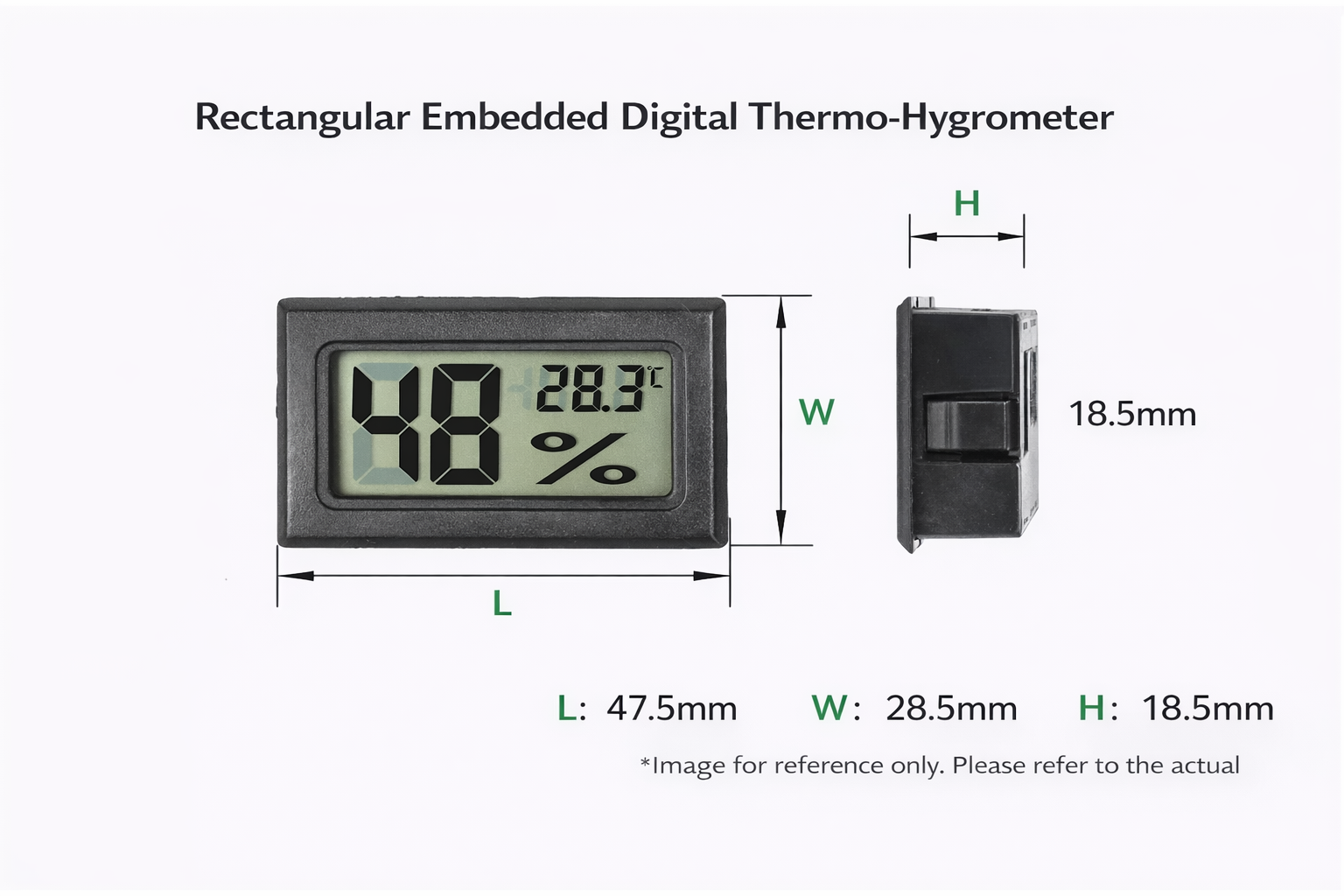 Hygrometer Thermometer เครื่องวัดความชื้น อุณหภูมิ สำหรับกล่องฟิลาเมนต์ ...