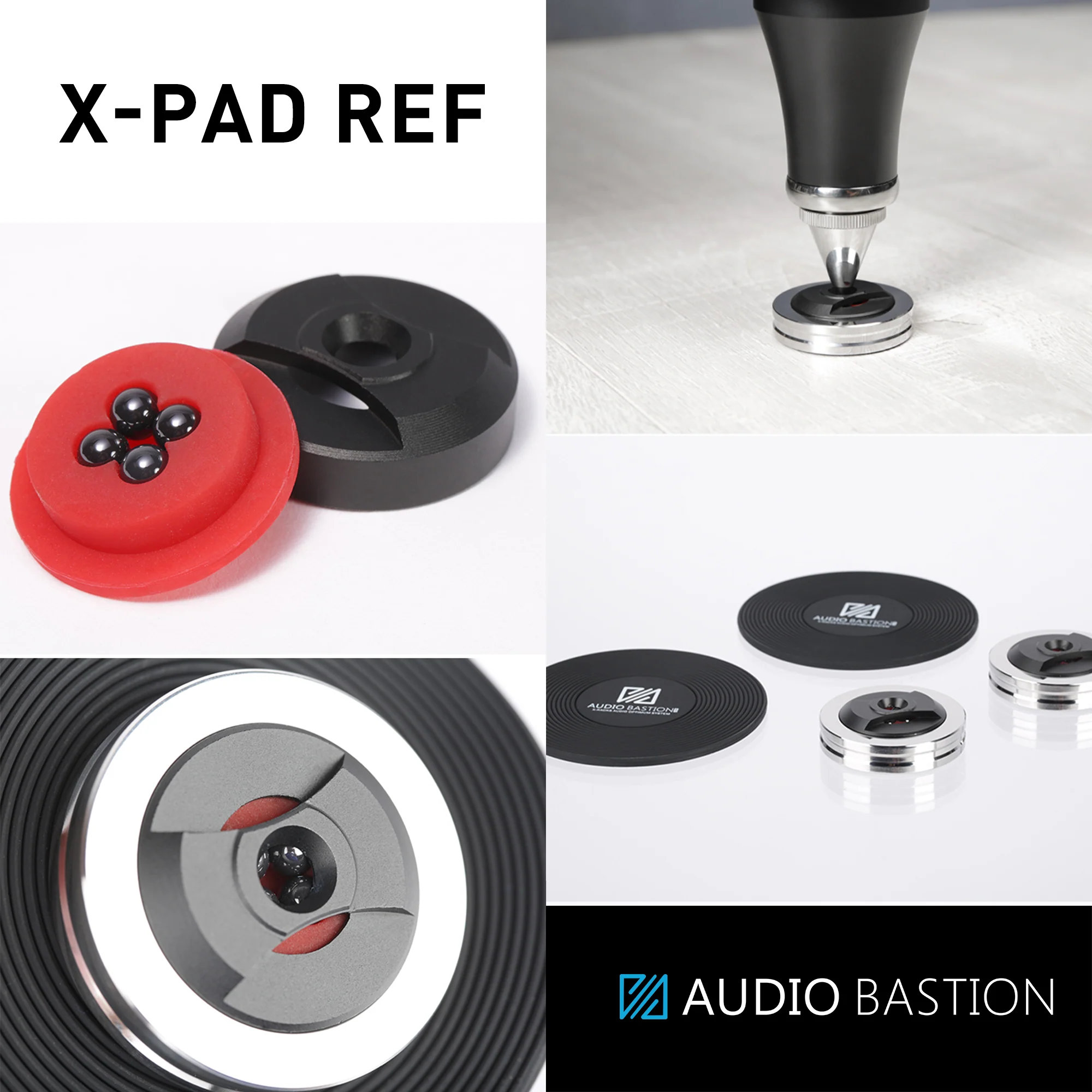 AUDIO BASTION X PAD REF / ศูนย์ไทย จานรองสไปค์ ขาตั้ง รองเครื่องเสียง ...