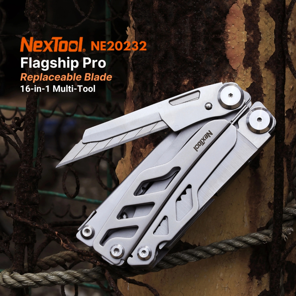 NexTool 16-in-1 Flagship Pro (Blade Replace) คีมเครื่องมือ กรรไกรพร้อม ...