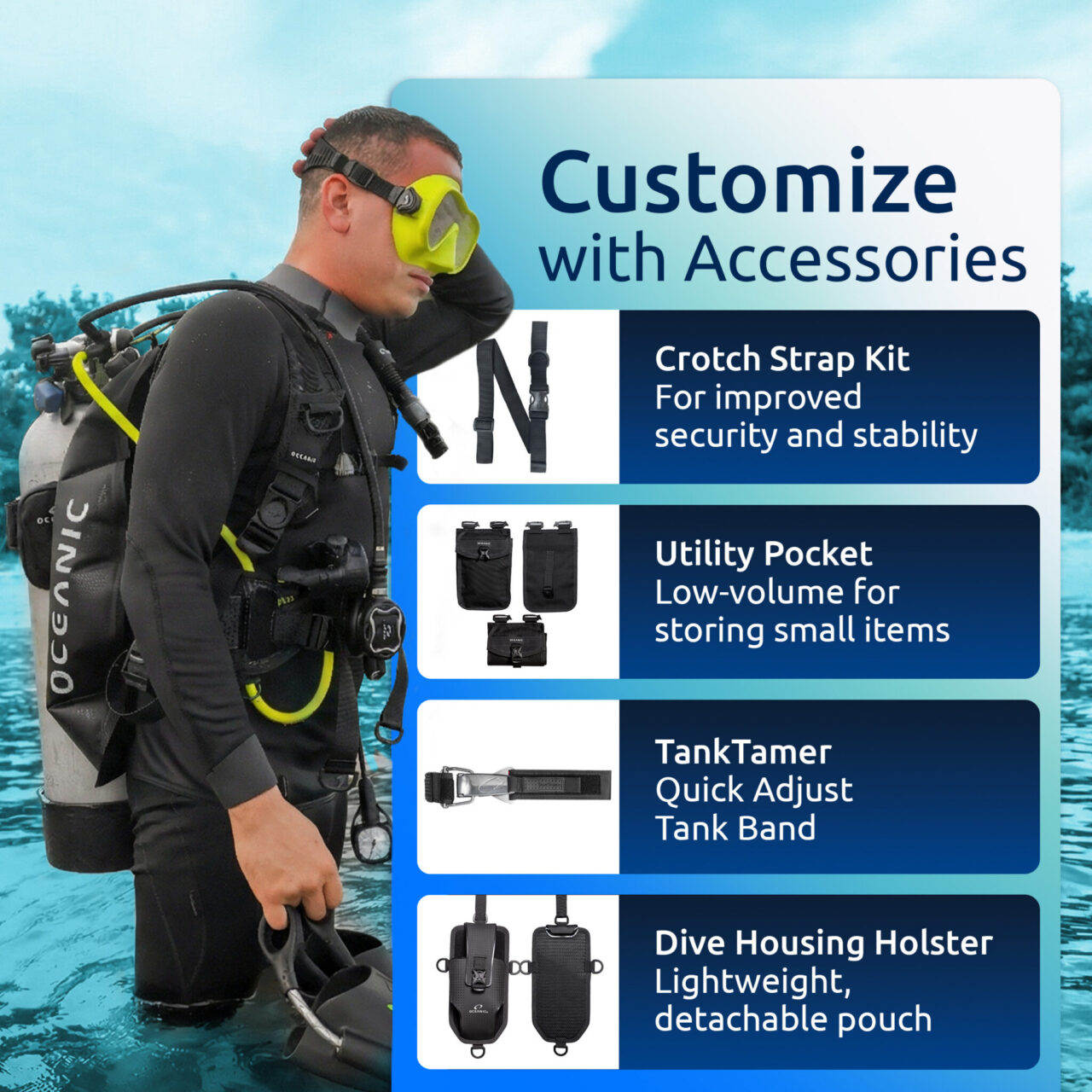 Oceanic Photon Pro Men 2026 BCD ดำน้ำผู้ชาย รุ่นใหม่ล่าสุด แบบ Back ...
