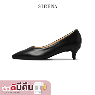 สินค้า SIRENA รองเท้าหนังแท้ ส้น 2 นิ้ว รุ่น JANE สีดำ | รองเท้าคัทชูผู้หญิง รองเท้าทำงานผู้หญิง รองเท้าส้นสูง รองเท้าแฟชั่น