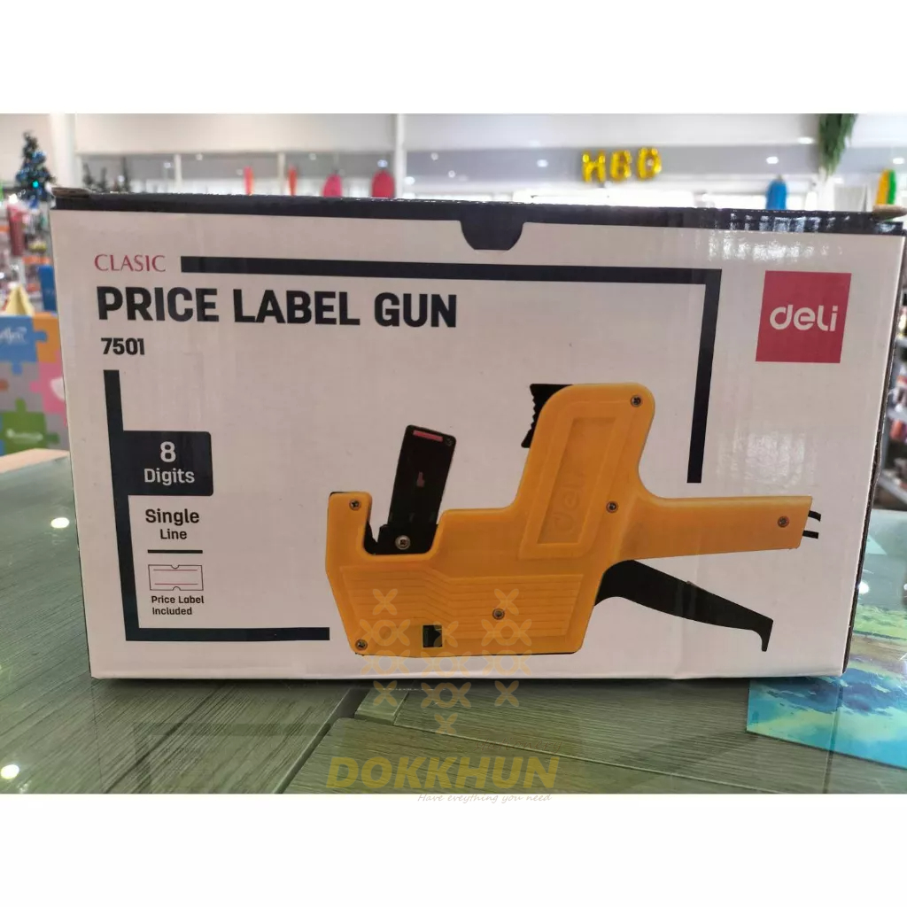 deli-7501-price-label-gun-เครื่องยิงป้ายราคา-8-หลัก