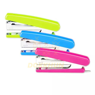 Deli 0221F Stapler เครื่องเย็บกระดาษ 15 แผ่น เบอร์ 10 เย็บได้ (คละสี) ที่เย็บกระดาษ แม็กเย็บ แม็ค แม็ก เครื่องเขี