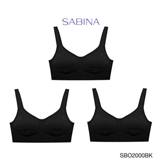ภาพหน้าปกสินค้าSabina ซาบีน่า เสื้อชั้นใน (Set 3 ชิ้น) (ไม่มีโครง) รุ่น Function Bra รหัส SBO2000BK สีดำ ที่เกี่ยวข้อง