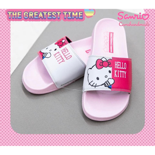 SANRIO แท้ รองเท้าแตะสวม Hello Kitty 💓รองเท้าใส่ไปเที่ยว คิตตี้ ไซท์ 38 , 39 รองเท้าใส่เดินเล่น ซานริโอ้ 💓รองเท้ามีส้น