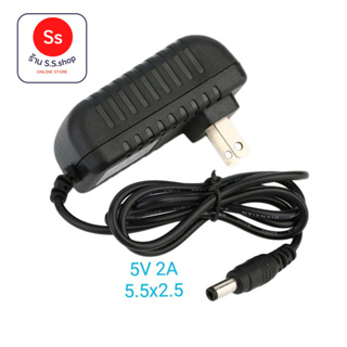 สินค้า Power Adapter AC 100-240V To DC 5V 2A Supply Converter 5V 2A 5.5x2.5