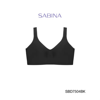 สินค้า Sabina เสื้อชั้นใน Invisible Wire (ไม่มีโครง) รุ่น Perfect Bra รหัส SBD7504BK สีดำ