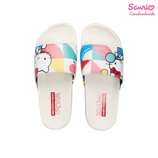 SANRIO แท้ คอลเลคชั่นใหม่  Hello Kitty Pop Art รองเท้าแตะแบบสวม 💗ฮัลโลคิตตี้ ♥️ซานริโอ้แท้  ♥️