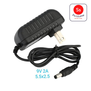 เช็ครีวิวสินค้าPower Adapter AC 100-240V To DC 9V 2A Supply Converter 9V 2A 5.5x2.5