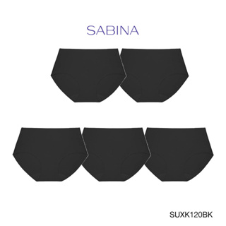 ภาพขนาดย่อของภาพหน้าปกสินค้าSabina กางเกงชั้นใน (Set 5 ชิ้น) (ทรงHalf) รุ่น Soft Collection Seamless รหัส SUXK120BK สีดำ จากร้าน sabina_thailand บน Shopee
