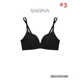 ภาพขนาดย่อสินค้าSabina ซาบีน่า เสื้อชั้นใน Invisible Wire (ไร้โครง) Soft Doomm SBXH6002BK สีดำ