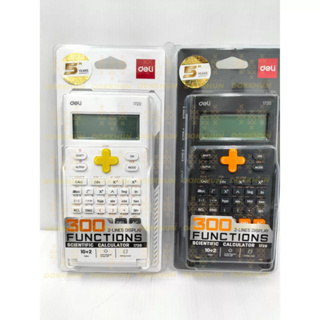 Deli 1720 Scientific Calculator เครื่องคิดเลขวิทยาศาสตร์ 12 หลัก 300 ฟังก์ชั่น จอแสดงผลขนาดใหญ่ เครื่องคิดเลข อุปกรณ์การ