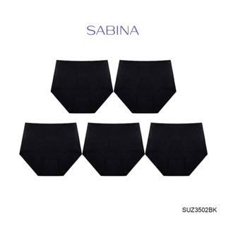 ภาพหน้าปกสินค้าSabina กางเกงชั้นใน (Set 5 ชิ้น) Seamless Fit (ทรง Half )  รุ่น Panty Zone รหัส SUZ3502BK สีดำ ที่เกี่ยวข้อง
