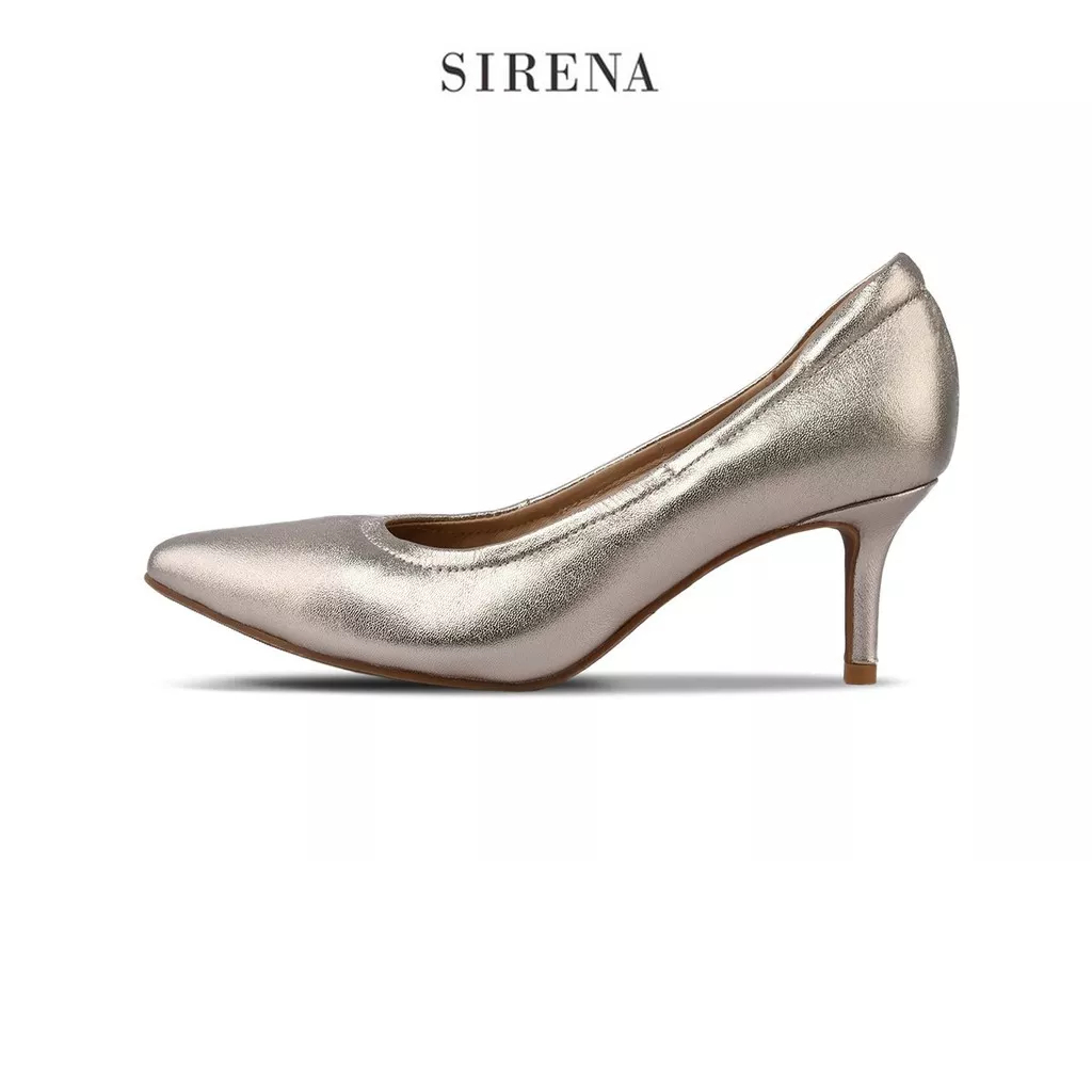 ภาพหน้าปกสินค้าSIRENA รองเท้าหนังแท้ ส้น 2.5 นิ้ว รุ่นISABELLA สีทองอ่อน  รองเท้าคัทชูผู้หญิง
